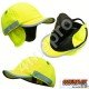 Gorra de seguridad Invierno amarilla fosforito + tiras grises reflectantes NF EN812 A1